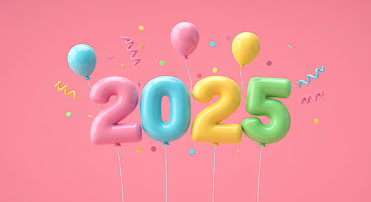 JPG 편집이미지 리본 분홍색 이벤트 사람없음 3D 꽃가루 광택 2025년 편집3D 숫자풍선 AI컴퓨터그래픽 AI콘텐츠 컬러 가루 연도 디지털합성 풍선 파일형식