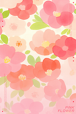 PSD 꽃백그라운드 일러스트 봄꽃 수채화 사람없음 부드러움 다홍색 플라워패턴 국내일러스트 꽃 컬러 백그라운드 패턴 봄 감각 파일형식