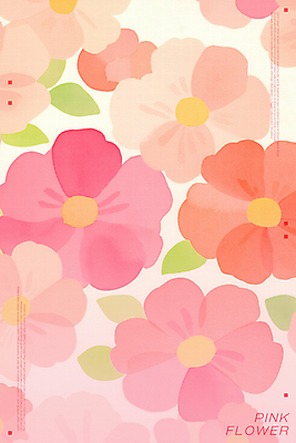 PSD 꽃백그라운드 일러스트 봄꽃 수채화 사람없음 부드러움 다홍색 플라워패턴 국내일러스트 꽃 컬러 백그라운드 패턴 봄 감각 파일형식