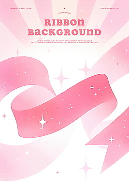 PSD 리본 분홍색 곡선 일러스트 사람없음 반짝임 부드러움 화사함 리본백그라운드 키치 국내일러스트 선 컬러 백그라운드 컨셉 모션 감각 파일형식