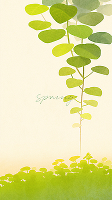 PSD 일러스트 나뭇잎 사람없음 초록색 평화 봄 풀 국내일러스트 식물 계절 컬러 컨셉 잎 파일형식