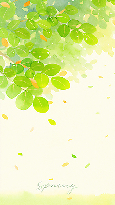 PSD 일러스트 나뭇잎 초원 사람없음 초록색 평화 봄 흩날리기 국내일러스트 계절 컬러 컨셉 잎 모션 파일형식