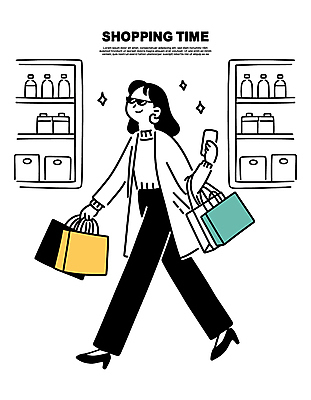 전신 여자 일러스트 선반 한명 웃음 들기 성인 반짝임 스마트폰 쇼핑 선글라스 쇼핑백 걷기 흰색 심플 성인여자한명만 국내일러스트 AI파일 1 안경 컬러 가구 가방 모션 표정 사람 핸드폰 스마트기기 여자한명만 성인여자만 파일형식 벡터