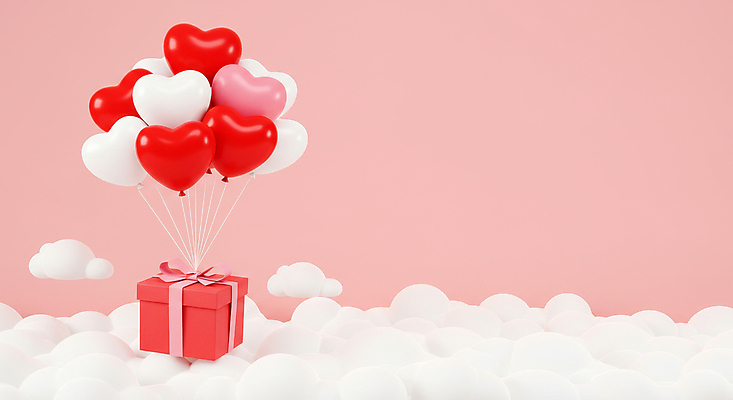 JPG 구름 편집 편집이미지 기념일 리본 분홍색 화이트데이 발렌타인데이 사랑 이벤트 사람없음 빨간색 선물상자 하트풍선 편집실사 AI컴퓨터그래픽 AI콘텐츠 자연요소 감정 컬러 데이이벤트 선물 상자 하트 CG 풍선 파일형식