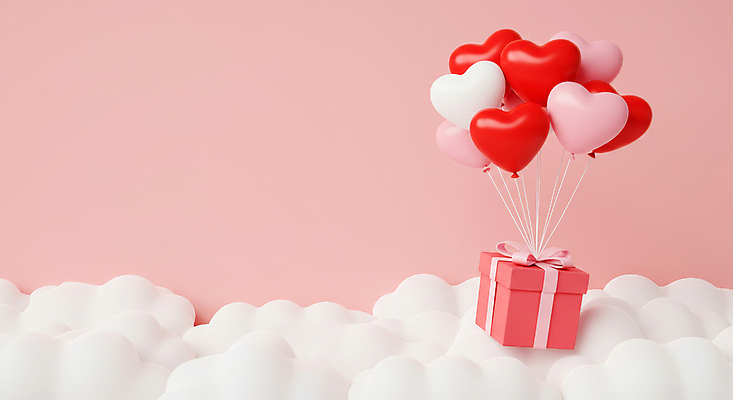 JPG 구름 편집 편집이미지 기념일 리본 분홍색 화이트데이 발렌타인데이 사랑 이벤트 사람없음 빨간색 선물상자 하트풍선 편집실사 AI컴퓨터그래픽 AI콘텐츠 자연요소 감정 컬러 데이이벤트 선물 상자 하트 CG 풍선 파일형식