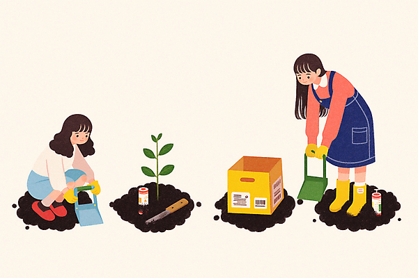 JPG 나무 여자 일러스트 청소년 자연 들기 두명 상자 새싹 자연보호 환경 그린캠페인 흙 삽 식목일 친환경 나무심기 십대여자만 국내일러스트 AI일러스트 AI콘텐츠 식물 기념일 캠페인 모션 사람 보호 생태계 심기 여자만 십대만 파일형식