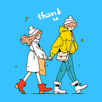 전신 모자 커플 여자 남자 하늘색 가방 일러스트 사랑 미소 성인 두명 반짝임 걷기 손잡기 잡기 감사 땡큐 성인만 일러캐릭터 AI파일 캐릭터 잡화 감정 관계 모션 표정 사람 파란색 파일형식 벡터