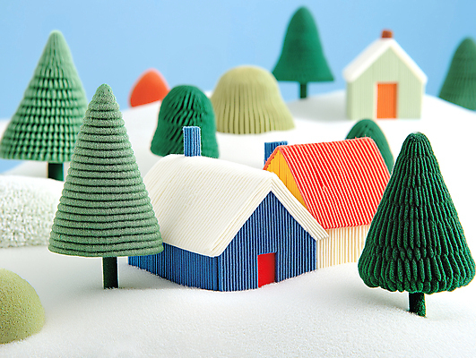 JPG 나무 편집이미지 설경 주택 사람없음 마을 눈 눈덮임 편집실사 AI컴퓨터그래픽 AI콘텐츠 자연요소 식물 컨셉 겨울 날씨 풍경 건물 CG 파일형식