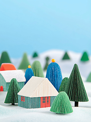 JPG 나무 편집이미지 설경 하늘 산 주택 사람없음 마을 눈 눈덮임 편집실사 AI컴퓨터그래픽 AI콘텐츠 자연요소 식물 컨셉 겨울 날씨 풍경 건물 CG 파일형식