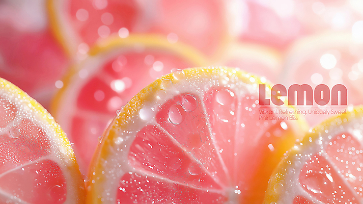 PSD 편집이미지 분홍색 사람없음 빛 거품 물방울 신선 레몬 슬라이스 보케 상큼 이미지편집 편집실사 컬러 과일 CG 파일형식
