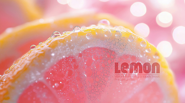 PSD 편집이미지 분홍색 사람없음 빛 거품 물방울 신선 레몬 슬라이스 보케 상큼 이미지편집 편집실사 컬러 과일 CG 파일형식