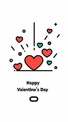 행복 일러스트 발렌타인데이 사랑 사람없음 반짝임 하트 창작 국내일러스트 AI파일 모양 감정 모션 데이이벤트 파일형식 벡터