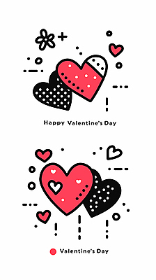 꽃 행복 일러스트 발렌타인데이 사랑 사람없음 하트 국내일러스트 AI파일 모양 식물 감정 데이이벤트 파일형식 벡터