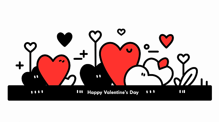 행복 일러스트 발렌타인데이 사랑 사람없음 하트 풀 국내일러스트 AI파일 모양 식물 감정 데이이벤트 파일형식 벡터