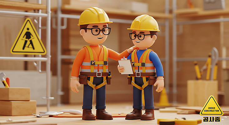PSD 편집이미지 남자 협력 노동자 작업복 성인 두명 건설현장 작업 안전모 격려 공사중 안전조끼 안전표지 안전표지판 작업자 성인남자만 안경낌 어깨에손 건설근로자 편집3D 직업 옷 표지 감정 안경 모션 건설업 공사 사람 3D 표지판 헬멧 안전장비 남자만 성인만 파일형식