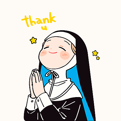 여자 별 일러스트 직업캐릭터 한명 미소 상반신 성인 믿음 기도 성직자 감사 손모으기 합장 수녀 베일 땡큐 수녀복 성인여자한명만 일러캐릭터 AI파일 자연요소 직업 캐릭터 1 감정 종교 표정 사람 손짓 천주교 여자한명만 성인여자만 파일형식 벡터