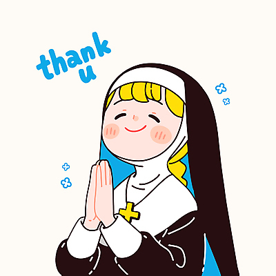 여자 꽃 일러스트 직업캐릭터 한명 미소 상반신 성인 믿음 기도 성직자 감사 손모으기 합장 수녀 베일 땡큐 수녀복 십자가목걸이 성인여자한명만 일러캐릭터 AI파일 식물 직업 캐릭터 1 감정 종교 목걸이 표정 사람 손짓 천주교 여자한명만 성인여자만 파일형식 벡터