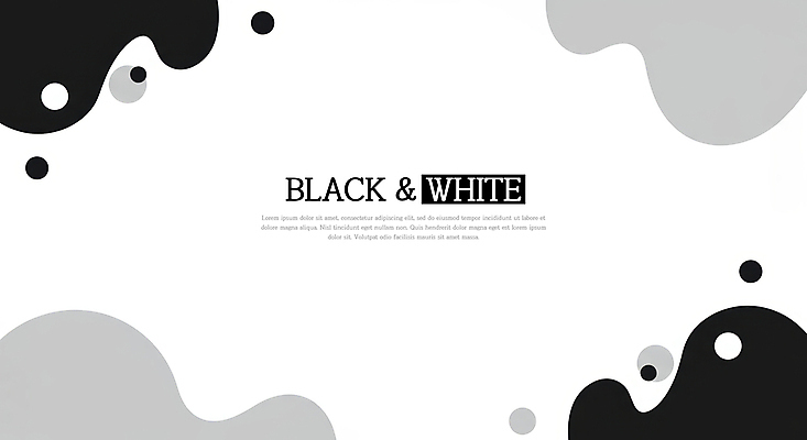 PSD 템플릿 배너 백그라운드 곡선 추상 흑백 사람없음 검은색 회색 흰색 원형 이미지템플릿 도형 선 컬러 무늬 촬영기법 파일형식