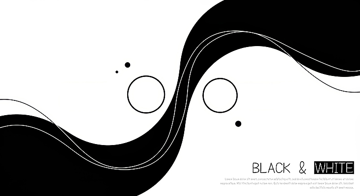 PSD 템플릿 배너 물결 백그라운드 곡선 추상 흑백 사람없음 검은색 흰색 원형 이미지템플릿 도형 선 컬러 무늬 촬영기법 파일형식