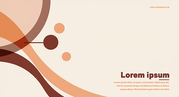 PSD 템플릿 배너 물결 백그라운드 곡선 추상 사람없음 갈색 주황색 원형 아이보리 이미지템플릿 도형 선 컬러 무늬 파일형식