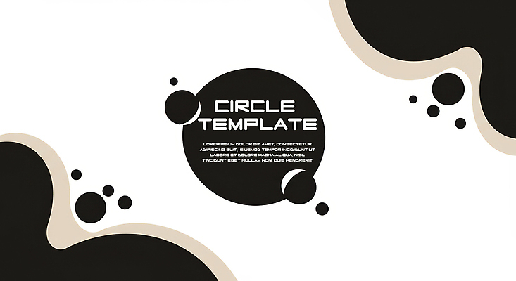 PSD 템플릿 배너 백그라운드 곡선 추상 프레임 사람없음 검은색 원형 베이지색 이미지템플릿 도형 선 컬러 무늬 파일형식