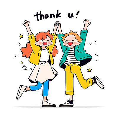 전신 여자 남자 일러스트 협력 웃음 성인 두명 손잡기 기쁨 만세 동료 감사 다리들기 땡큐 성인만 일러캐릭터 AI파일 캐릭터 감정 관계 모션 표정 사람 파일형식 벡터