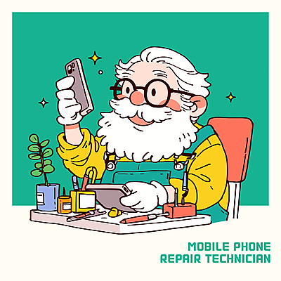 식물 노년 남자 화분 일러스트 수염 한명 미소 들기 앉기 상반신 초록색 반짝임 스마트폰 수리 감사 정비공 노인남자한명만 국내일러스트 AI파일 1 감정 컬러 모션 표정 사람 성인 핸드폰 스마트기기 기술자 남자한명만 노인남자만 파일형식 벡터