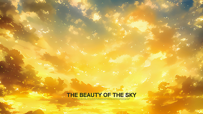 PSD 구름 편집이미지 하늘 밝음 사람없음 햇빛 노란색 노을 감성 이미지편집 자연요소 컬러 컨셉 태양 파일형식