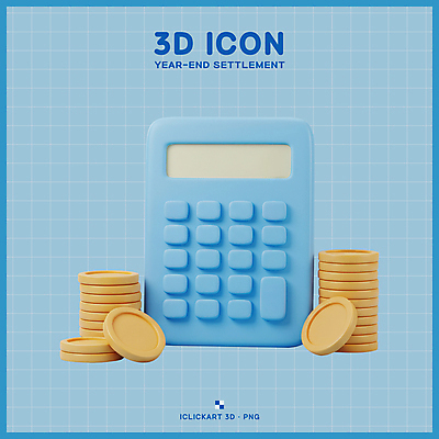 PSD 아이콘 사람없음 금융 파란색 3D아이콘 3D 저축 계산기 회계 동전탑 세금 재정 연말정산 편집3D 컬러 문구용품 경제 쌓기 동전 장비 디지털합성 파일형식