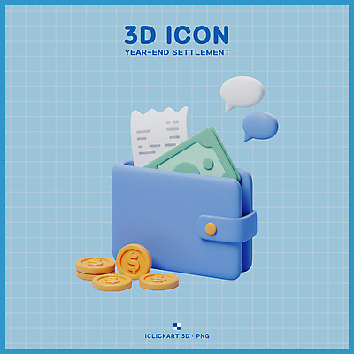 PSD 아이콘 말풍선 지폐 사람없음 금융 파란색 3D아이콘 3D 동전 지갑 영수증 회계 세금 재정 연말정산 편집3D 컬러 돈 경제 디지털합성 파일형식