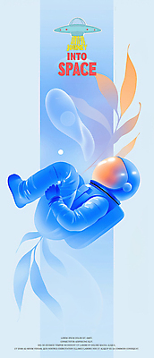 전신 PSD 일러스트 추상 한명 성인 파란색 빛 우주비행사 풀 우주선 우주복 그라데이션 우주여행 무중력 몽환 성인한명만 국내일러스트 식물 1 옷 컬러 여행 컨셉 무늬 사람 우주 성인만 파일형식