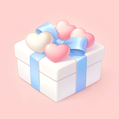 JPG 기념일 행복 리본 일러스트 사랑 사람없음 선물상자 하트 축하 연분홍색 파스텔톤 놓기 국내일러스트 AI일러스트 AI콘텐츠 모양 감정 분홍색 컬러 컨셉 모션 선물 이벤트 상자 파일형식