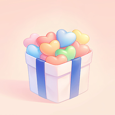 JPG 기념일 행복 리본 일러스트 그림자 사랑 사람없음 선물상자 하트 축하 담기 연분홍색 파스텔톤 국내일러스트 AI일러스트 AI콘텐츠 모양 감정 분홍색 컬러 컨셉 모션 선물 이벤트 상자 파일형식