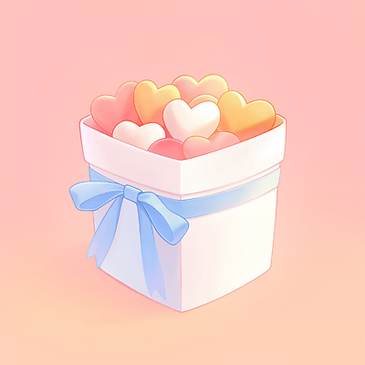 JPG 기념일 행복 리본 일러스트 사랑 사람없음 선물상자 하트 축하 담기 연분홍색 파스텔톤 국내일러스트 AI일러스트 AI콘텐츠 모양 감정 분홍색 컬러 컨셉 모션 선물 이벤트 상자 파일형식