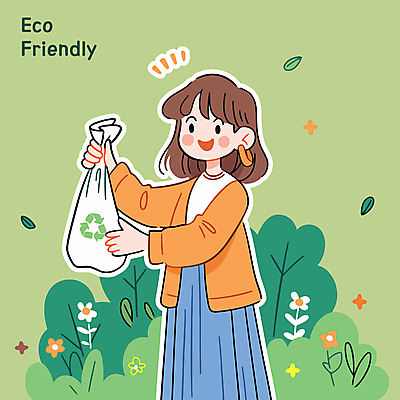 여자 꽃 일러스트 한명 미소 들기 성인 초록색 풀 장바구니 친환경 에코라이프 에코백 성인여자한명만 재활용표시 국내일러스트 AI파일 식물 1 라이프스타일 컬러 가방 모션 표시 표정 사람 쇼핑 바구니 환경 재활용 에코 여자한명만 성인여자만 파일형식 벡터