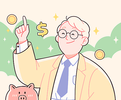 노년 남자 행복 일러스트 한명 웃음 상반신 연두색 반짝임 노란색 손들기 달러 동전 돼지저금통 가리킴 연금 노인남자한명만 안경낌 국내일러스트 AI파일 1 감정 안경 컬러 돈 모션 표정 사람 손짓 성인 초록색 저금통 남자한명만 노인남자만 파일형식 벡터