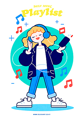 PSD 여자 음악 음표 일러스트 청소년 한명 미소 들기 취미 스마트폰 손들기 눈감음 헤드폰 음악감상 십대여자한명만 플레이리스트 일러캐릭터 캐릭터 1 기호 음향기기 모션 문화예술 표정 사람 핸드폰 스마트기기 감상 여자한명만 십대여자만 파일형식