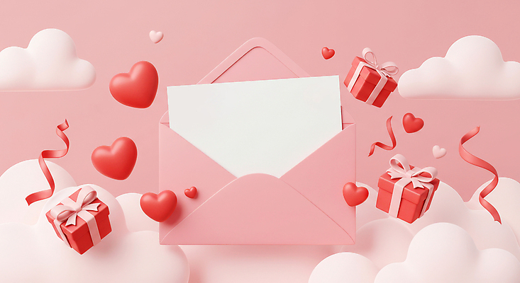JPG 구름 편집이미지 기념일 분홍색 화이트데이 발렌타인데이 사랑 사람없음 선물상자 3D 하트 카피스페이스 편집3D AI컴퓨터그래픽 AI콘텐츠 카드프레임 자연요소 모양 감정 컬러 데이이벤트 프레임 선물 이벤트 상자 공백 디지털합성 파일형식