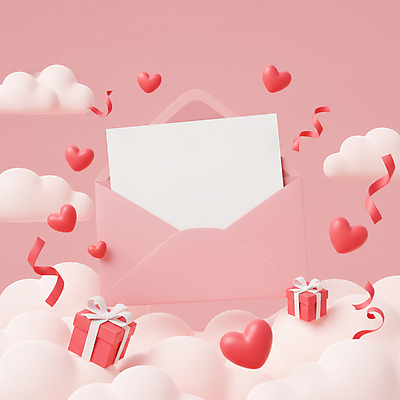 JPG 구름 편집이미지 기념일 분홍색 화이트데이 발렌타인데이 사랑 사람없음 선물상자 3D 하트 카피스페이스 편집3D AI컴퓨터그래픽 AI콘텐츠 카드프레임 자연요소 모양 감정 컬러 데이이벤트 프레임 선물 이벤트 상자 공백 디지털합성 파일형식