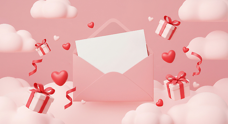 JPG 구름 편집이미지 기념일 분홍색 화이트데이 발렌타인데이 사랑 사람없음 선물상자 3D 하트 카피스페이스 편집3D AI컴퓨터그래픽 AI콘텐츠 카드프레임 자연요소 모양 감정 컬러 데이이벤트 프레임 선물 이벤트 상자 공백 디지털합성 파일형식