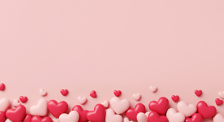 JPG 편집이미지 기념일 분홍색 화이트데이 프레임 발렌타인데이 사랑 사람없음 3D 로맨틱 하트백그라운드 카피스페이스 편집3D AI포토 AI콘텐츠 감정 컬러 백그라운드 컨셉 데이이벤트 이벤트 공백 하트 디지털합성 파일형식