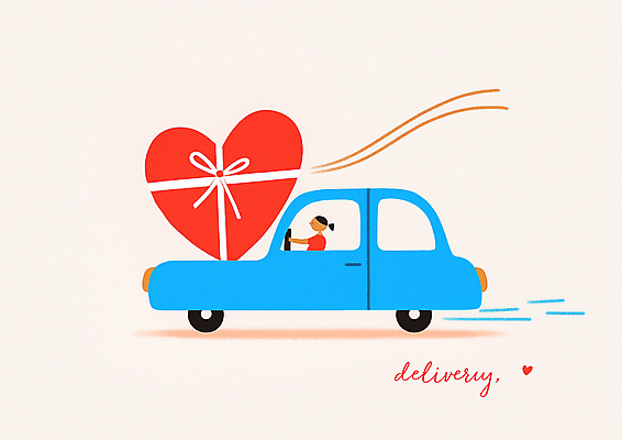JPG 여자 행복 리본 일러스트 화이트데이 자동차 발렌타인데이 선물 한명 성인 운전 로맨틱 운송업 하트 성인여자한명만 국내일러스트 AI일러스트 AI콘텐츠 모양 1 감정 산업 육상교통 컨셉 모션 데이이벤트 사람 여자한명만 성인여자만 파일형식