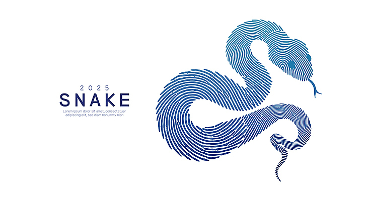 곡선 일러스트 새해 사람없음 파란색 엘리먼트 을사년 국내일러스트 푸른뱀 AI파일 선 컬러 뱀 파일형식 벡터 2025년