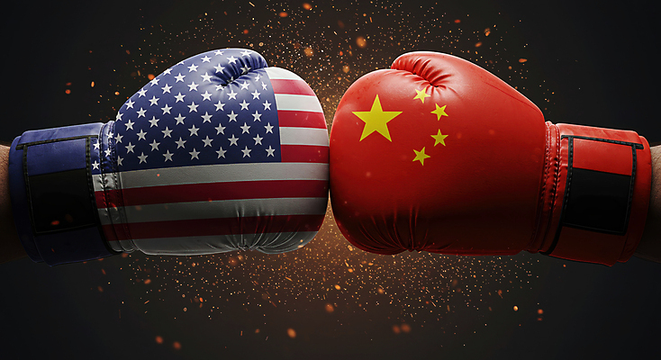 JPG 편집이미지 불꽃 사람없음 미국 중국 경쟁 주먹 권투글러브 성조기 충돌 오성홍기 사회이슈 무역 싸움 갈등 분쟁 정치 관세 이미지편집 편집실사 AI컴퓨터그래픽 AI콘텐츠 산업 아시아 컨셉 북아메리카 모션 불 글러브 국기 CG 세금 파일형식