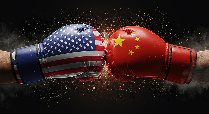 JPG 편집이미지 손 불꽃 신체부위 미국 중국 경쟁 주먹 손상 권투글러브 연기 성조기 파편 충돌 오성홍기 사회이슈 무역 싸움 갈등 분쟁 정치 관세 이미지편집 편집실사 AI컴퓨터그래픽 AI콘텐츠 산업 아시아 컨셉 북아메리카 모션 불 사람 글러브 국기 CG 세금 파일형식