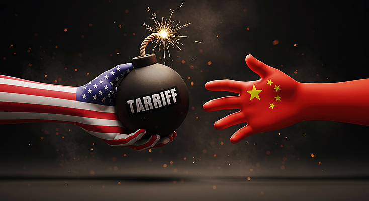 JPG 편집이미지 손 신체부위 미국 중국 경쟁 잡기 성조기 폭탄 오성홍기 사회이슈 무역 주기 싸움 갈등 손뻗기 분쟁 정치 관세 이미지편집 편집실사 AI컴퓨터그래픽 AI콘텐츠 산업 아시아 컨셉 북아메리카 모션 사람 국기 폭발물 CG 세금 파일형식