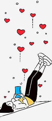 전신 여자 일러스트 한명 들기 성인 스마트폰 눕기 하트 다리들기 소셜네트워크 좋음 성인여자한명만 국내일러스트 AI파일 모양 1 컨셉 모션 사람 핸드폰 스마트기기 여자한명만 성인여자만 파일형식 벡터