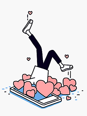 남자 일러스트 한명 성인 스마트폰 하반신 하트 빠짐 소셜네트워크 좋음 성인남자한명만 국내일러스트 AI파일 모양 1 컨셉 사람 핸드폰 스마트기기 남자한명만 성인남자만 파일형식 벡터