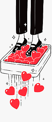 구두 일러스트 발 한명 신체부위 반짝임 스마트폰 하트 떨어짐 소셜네트워크 좋음 국내일러스트 AI파일 모양 1 신발 컨셉 모션 사람 핸드폰 스마트기기 파일형식 벡터