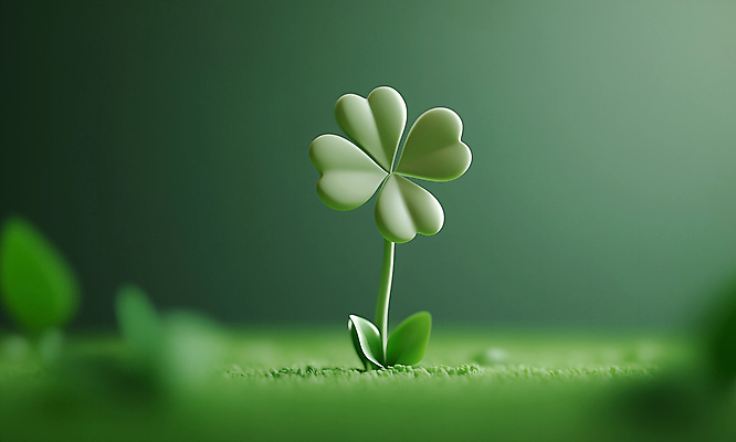 JPG 편집이미지 잔디 사람없음 초록색 3D 풀잎 행운 네잎클로버 편집3D AI컴퓨터그래픽 AI콘텐츠 식물 컬러 컨셉 잎 풀_식물 클로버 디지털합성 파일형식